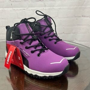 PAREDES waterproof hiking boots 7.5 nwt Purple & black very comfortable